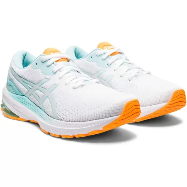 imageASICS Womens GT1000 11 Running ShoesWhiteClear Blue