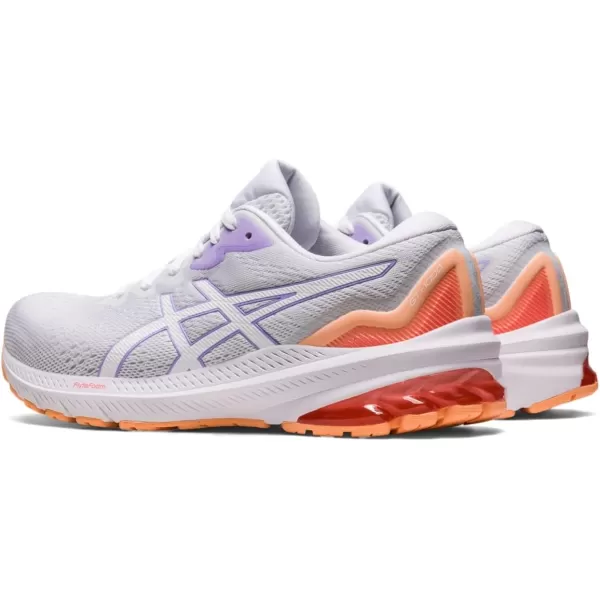 imageASICS Womens GT1000 11 Running ShoesWhiteDigital Violet