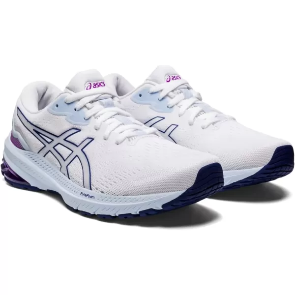 imageASICS Womens GT1000 11 Running ShoesWhiteDive Blue