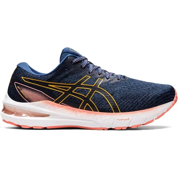 imageASICS Womens GT2000 10 Running ShoesMidnight BlueTiger Yellow