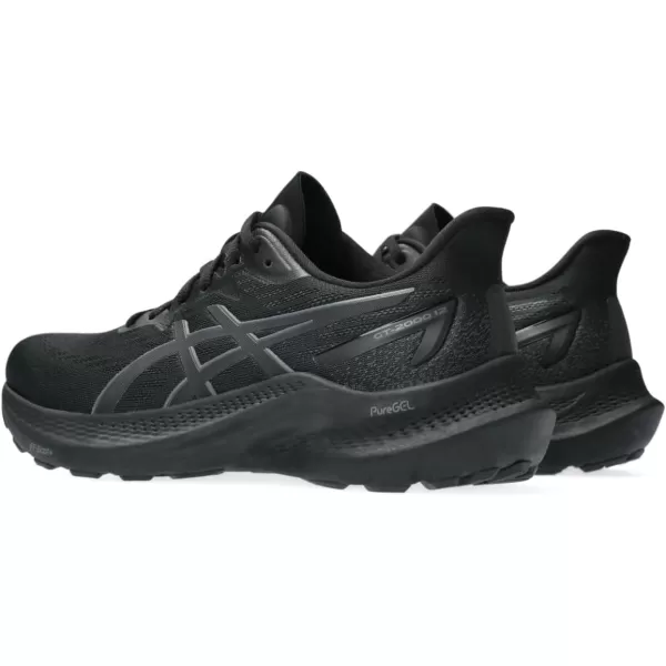 imageASICS Womens GT2000 12 Running ShoeBlackBlack