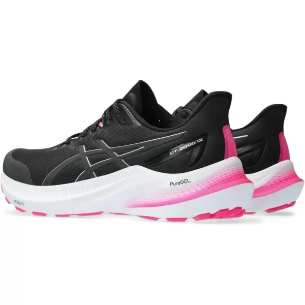 imageASICS Womens GT2000 12 Running ShoeBlackPure Silver