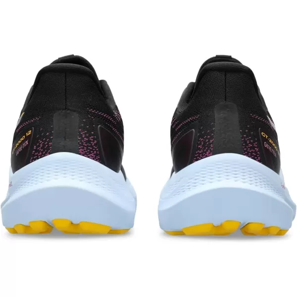 imageASICS Womens GT2000 12 Running ShoeBlackSaffron