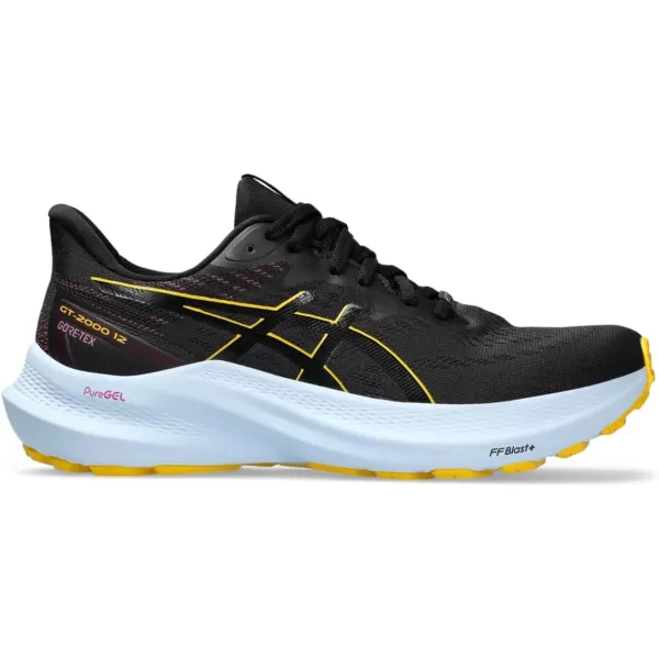 imageASICS Womens GT2000 12 Running ShoeBlackSaffron