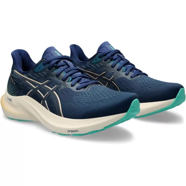 imageASICS Womens GT2000 12 Running ShoeBlue ExpanseChampagne