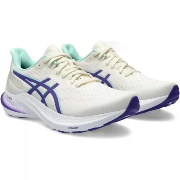 imageASICS Womens GT2000 12 Running ShoeCreamViolet