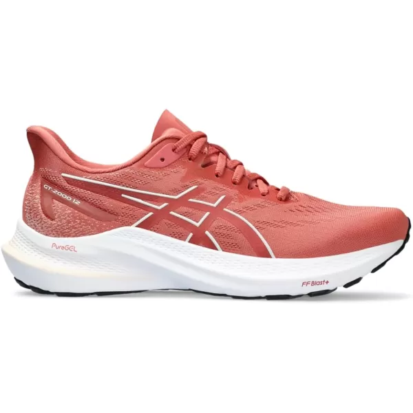 imageASICS Womens GT2000 12 Running ShoeLight GarnetBrisket Red
