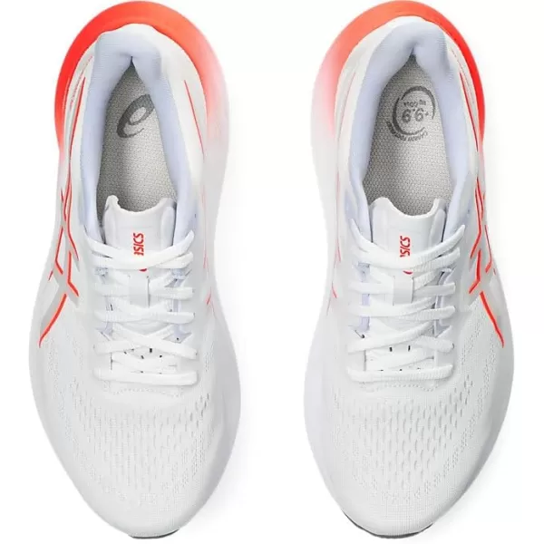 imageASICS Womens GT2000 12 Running ShoeWhiteSunrise Red