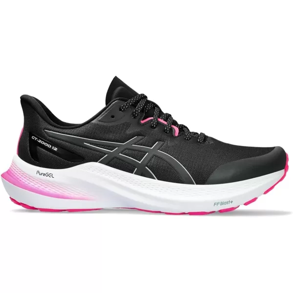 imageASICS Womens GT2000 12 Running ShoesBlackPure Silver