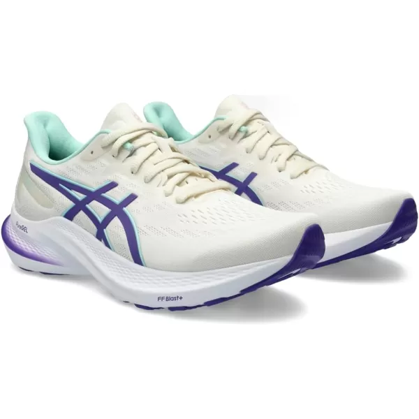 imageASICS Womens GT2000 12 Running ShoesCreamViolet