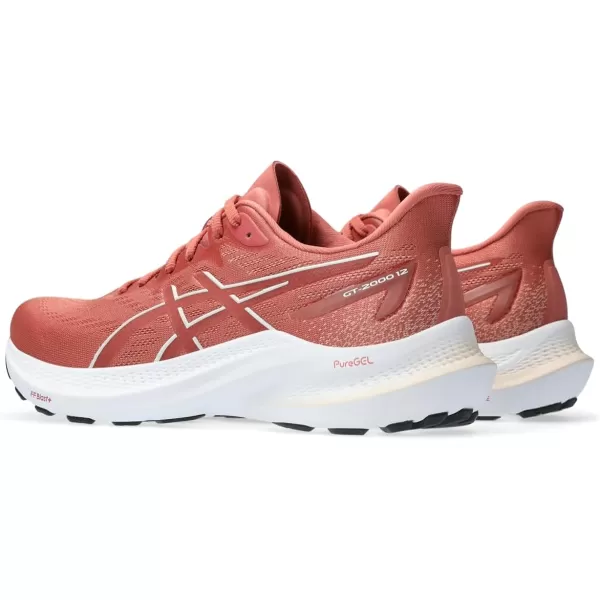 imageASICS Womens GT2000 12 Running ShoesLight GarnetBrisket Red