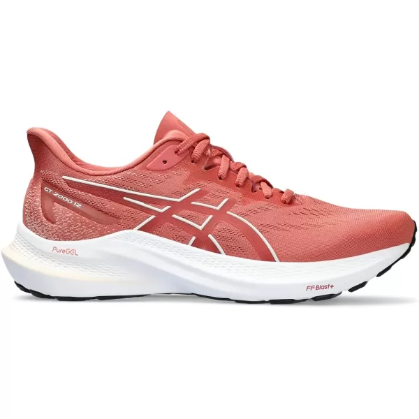 imageASICS Womens GT2000 12 Running ShoesLight GarnetBrisket Red