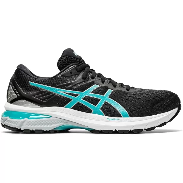 imageASICS Womens GT2000 9 Running ShoesBlackTechno Cyan
