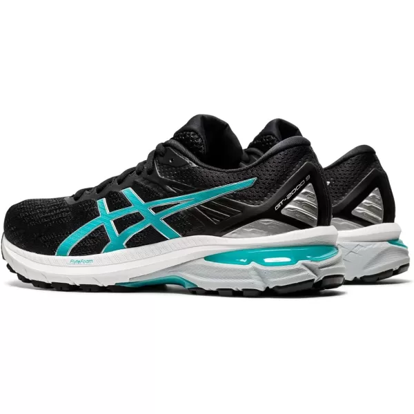 imageASICS Womens GT2000 9 Running ShoesBlackTechno Cyan