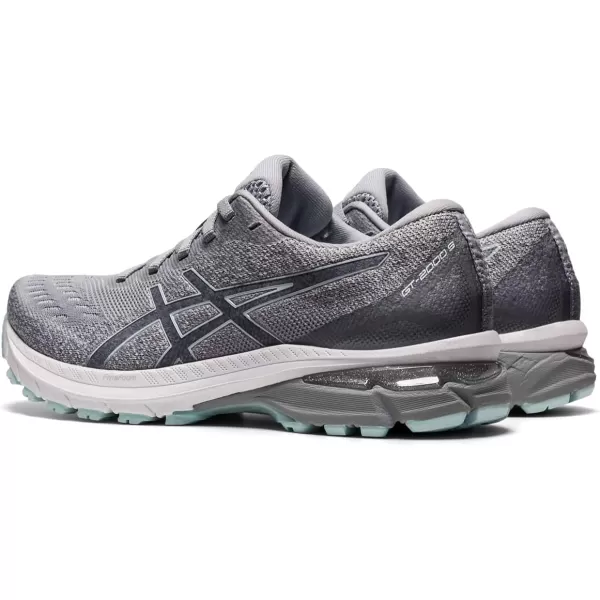 imageASICS Womens GT2000 9 Running ShoesPiedmont GreyAqua Angel