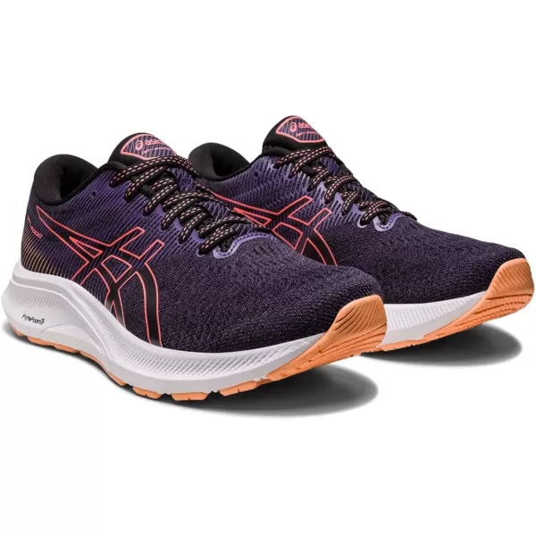 imageASICS Womens GT4000 3 Running ShoeBlackPapaya