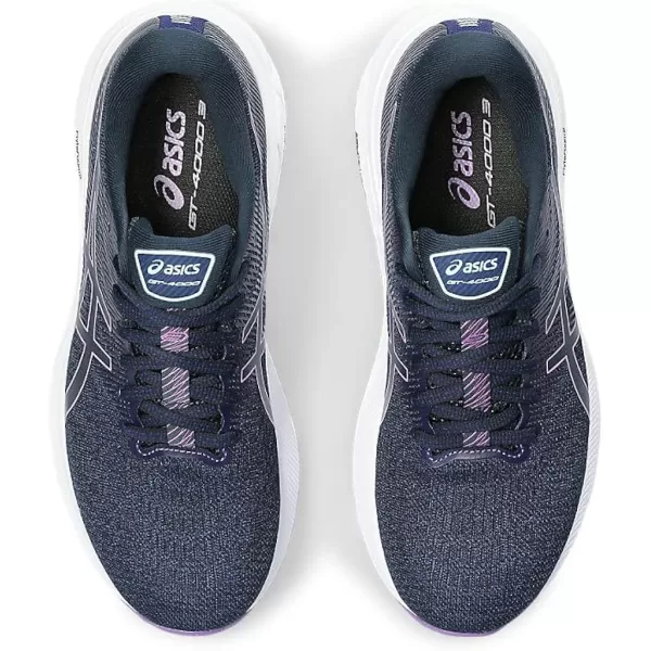imageASICS Womens GT4000 3 Running ShoeFrench BlueCyber Grape