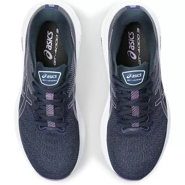 imageASICS Womens GT4000 3 Running ShoesFrench BlueCyber Grape