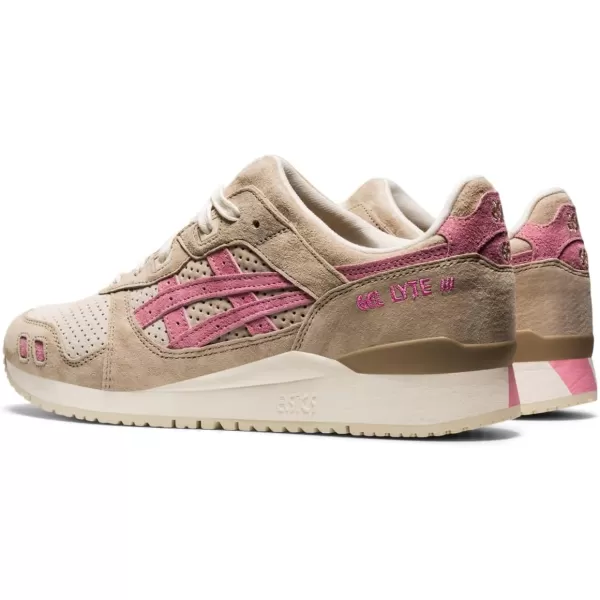 imageASICS Womens Gel Lyte III Retro Running ShoeWood CrepePlum Blossom