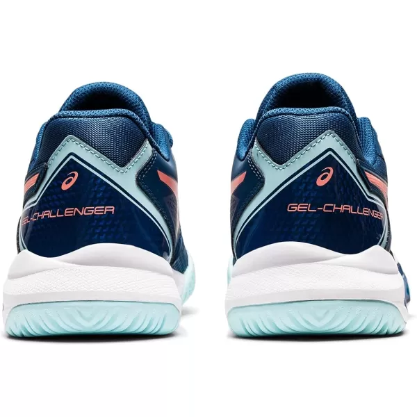 imageASICS Womens GelChallenger 13 Tennis ShoesLight IndigoGuava