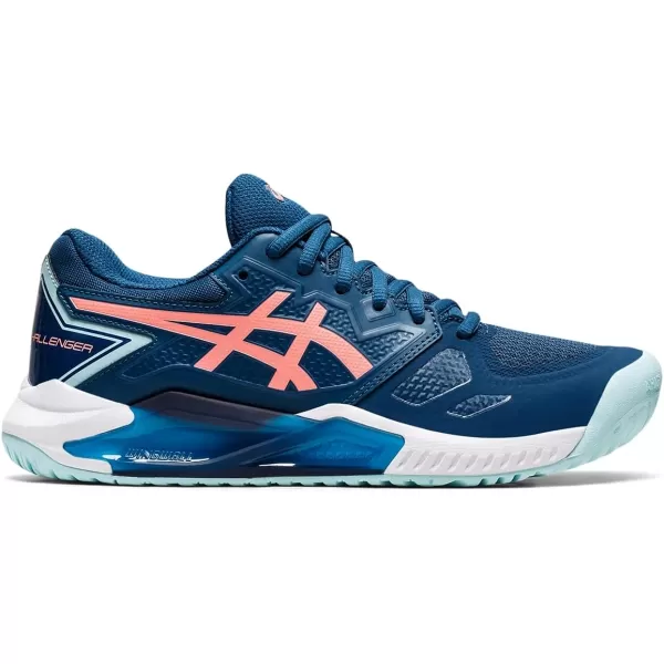 imageASICS Womens GelChallenger 13 Tennis ShoesLight IndigoGuava