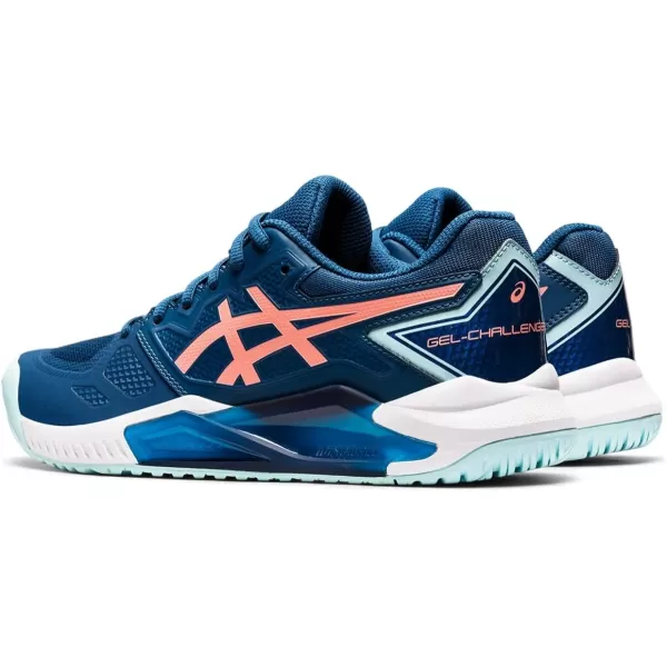 imageASICS Womens GelChallenger 13 Tennis ShoesLight IndigoGuava