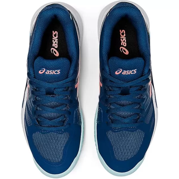 imageASICS Womens GelChallenger 13 Tennis ShoesLight IndigoGuava