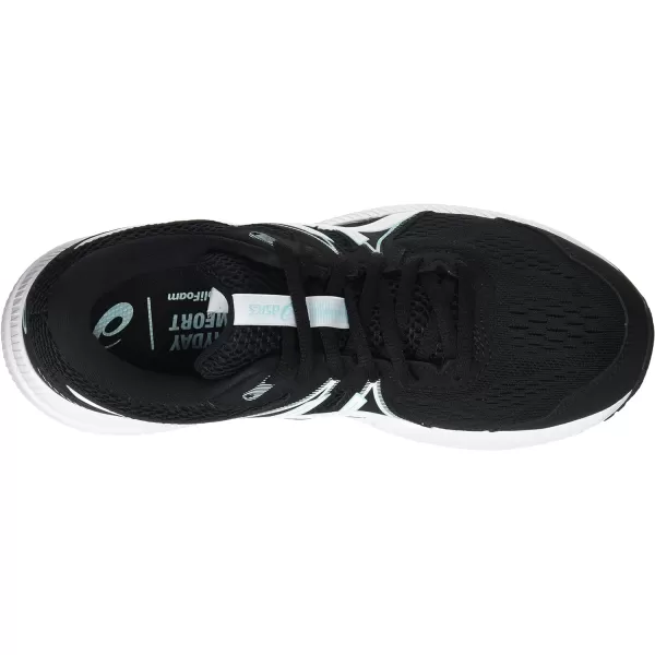 imageASICS Womens GelContend 7 Running ShoesBlack Clear Blue
