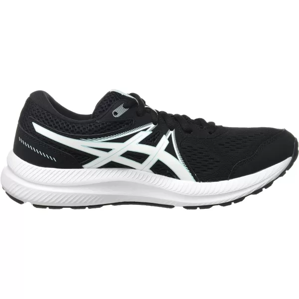 imageASICS Womens GelContend 7 Running ShoesBlack Clear Blue