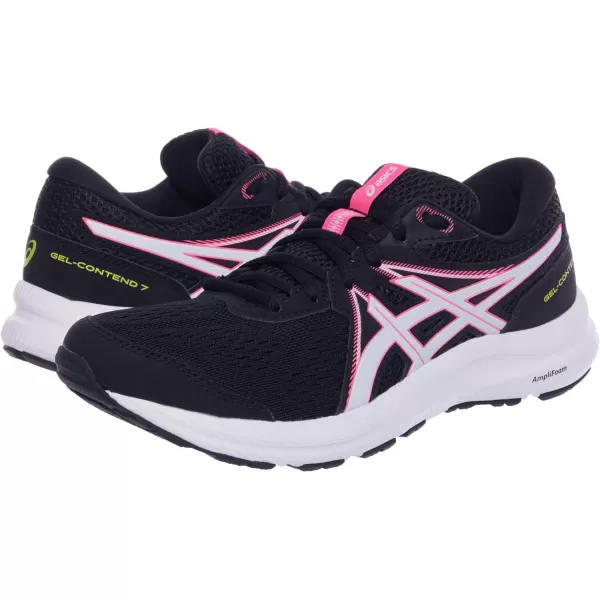 imageASICS Womens GelContend 7 Running ShoesBlack Hot Pink