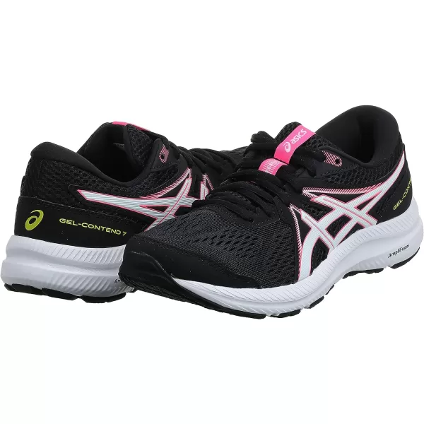 imageASICS Womens GelContend 7 Running ShoesBlack Hot Pink