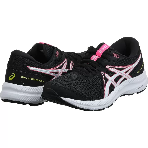 imageASICS Womens GelContend 7 Running ShoesBlack Hot Pink