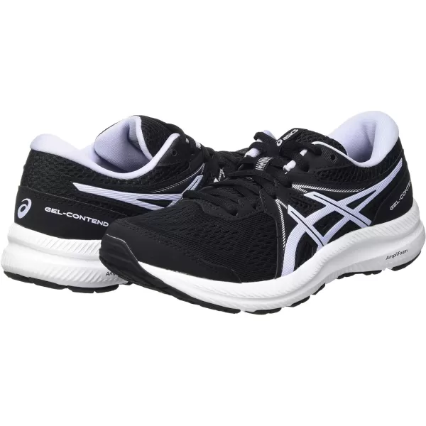 imageASICS Womens GelContend 7 Running ShoesBlack Lilac Opal