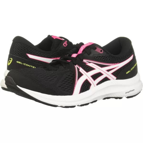 imageASICS Womens GelContend 7 Running ShoesBlackHot Pink