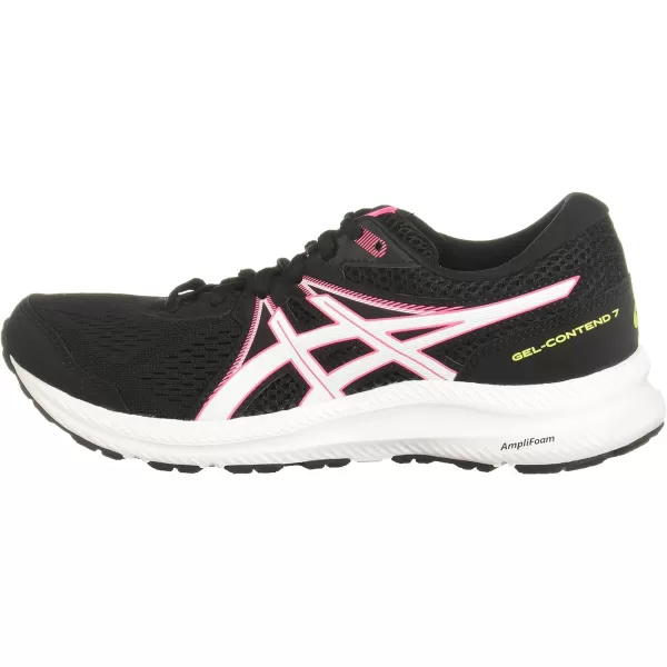 imageASICS Womens GelContend 7 Running ShoesBlackHot Pink