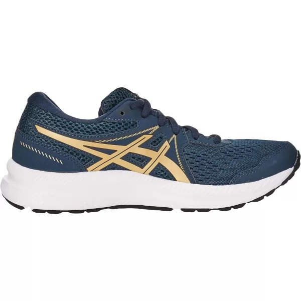 imageASICS Womens GelContend 7 Running ShoesFrench BlueChampagne