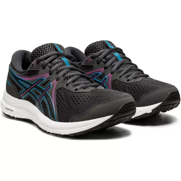 imageASICS Womens GelContend 7 Running ShoesGraphite GreyDigital Aqua