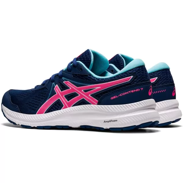 imageASICS Womens GelContend 7 Running ShoesMidnight BlueHot Pink