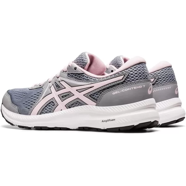 imageASICS Womens GelContend 7 Running ShoesSheet RockPink Salt
