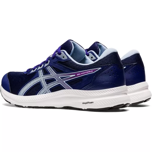 imageASICS Womens GelContend 8 Running ShoesDive BlueSoft Sky