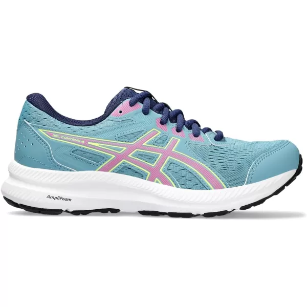 imageASICS Womens GelContend 8 Running ShoesGris BlueHot Pink
