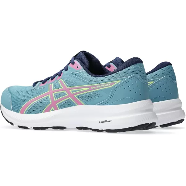 imageASICS Womens GelContend 8 Running ShoesGris BlueHot Pink
