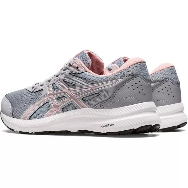 imageASICS Womens GelContend 8 Running ShoesPiedmont GreyFrosted Rose