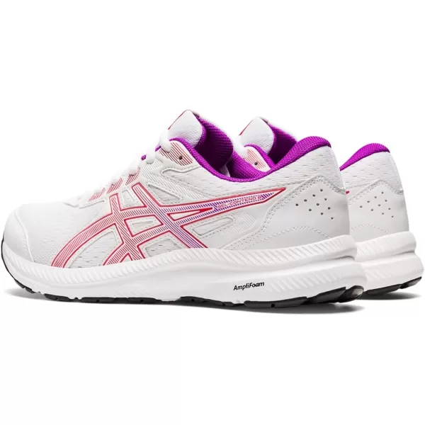 imageASICS Womens GelContend 8 Running ShoesWhiteRed Alert