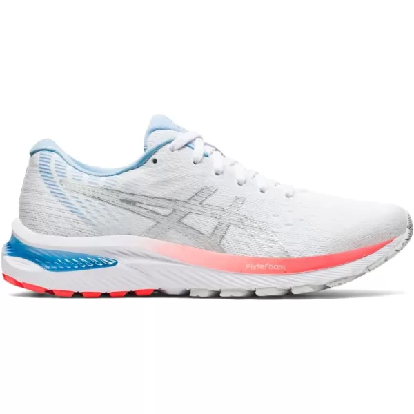 imageASICS Womens GelCumulus 22 Running ShoesWhitePure Silver