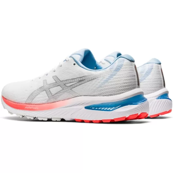 imageASICS Womens GelCumulus 22 Running ShoesWhitePure Silver