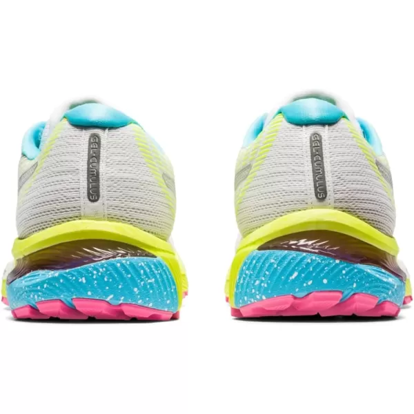 imageASICS Womens GelCumulus 22 Running ShoesWhitePure SilverMulti