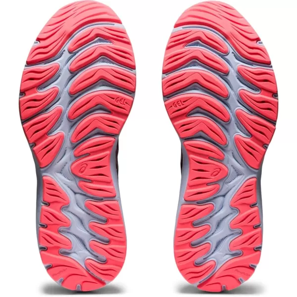 imageASICS Womens GelCumulus 23 Mesh Knit Running ShoesBlackBlazing Coral