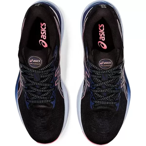 imageASICS Womens GelCumulus 23 Mesh Knit Running ShoesBlackBlazing Coral