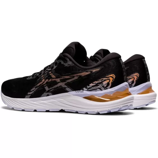 imageASICS Womens GelCumulus 23 Mesh Knit Running ShoesBlackSun Peach